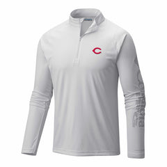 Cincinnati Reds Columbia Terminal Tackle Omni-Wick Raglan Quarter-Zip Pullover | MLB For sale