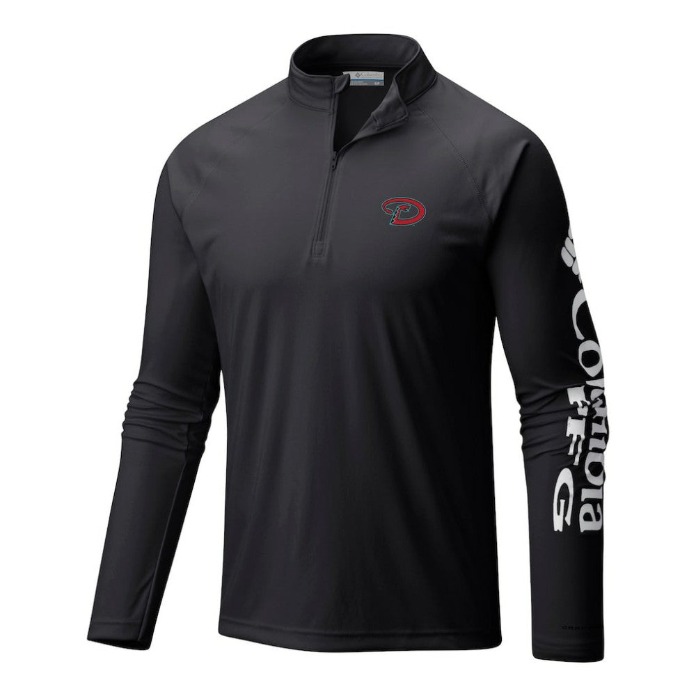 Arizona Diamondbacks Columbia Terminal Tackle Omni-Wick Raglan Quarter-Zip Pullover | MLB US