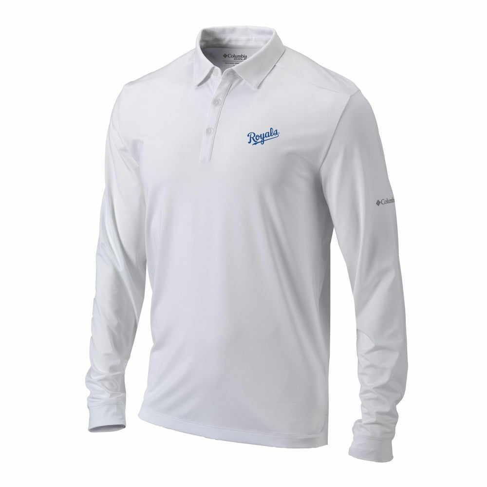 Kansas City Royals Columbia Omni-Wick Pin High Long Sleeve Polo | MLB US