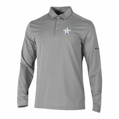 Houston Astros Columbia Omni-Wick Pin High Long Sleeve Polo | MLB For sale