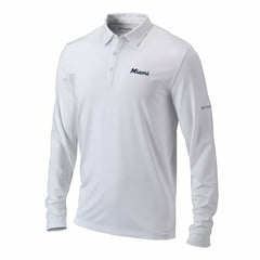Miami Marlins Columbia Omni-Wick Pin High Long Sleeve Polo | MLB Outlet