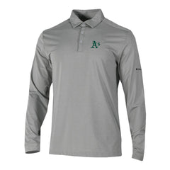Athletics Columbia Omni-Wick Pin High Long Sleeve Polo | MLB Outlet