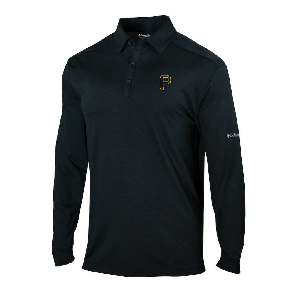 Pittsburgh Pirates Columbia Omni-Wick Pin High Long Sleeve Polo | MLB US