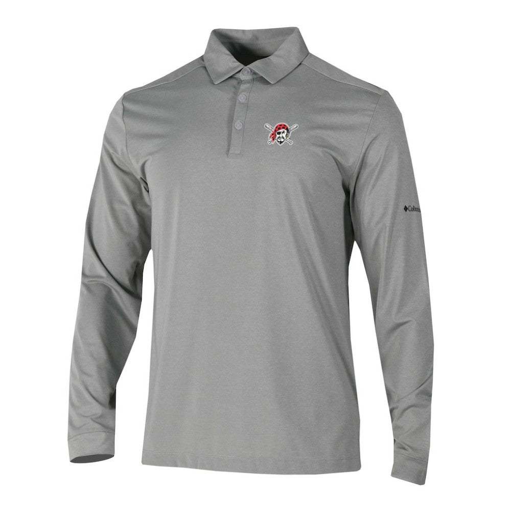 Pittsburgh Pirates Columbia Omni-Wick Pin High Long Sleeve Polo | MLB New