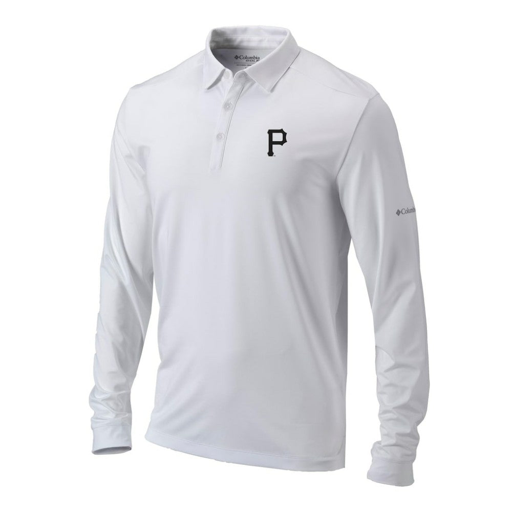 Pittsburgh Pirates Columbia Omni-Wick Pin High Long Sleeve Polo | MLB Shop