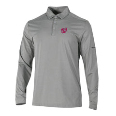 Washington Nationals Columbia Omni-Wick Pin High Long Sleeve Polo | MLB New