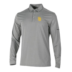 San Diego Padres Columbia Omni-Wick Pin High Long Sleeve Polo | MLB On Sale