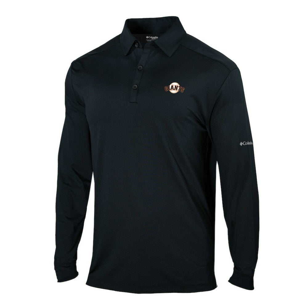 San Francisco Giants Columbia Omni-Wick Pin High Long Sleeve Polo | MLB US