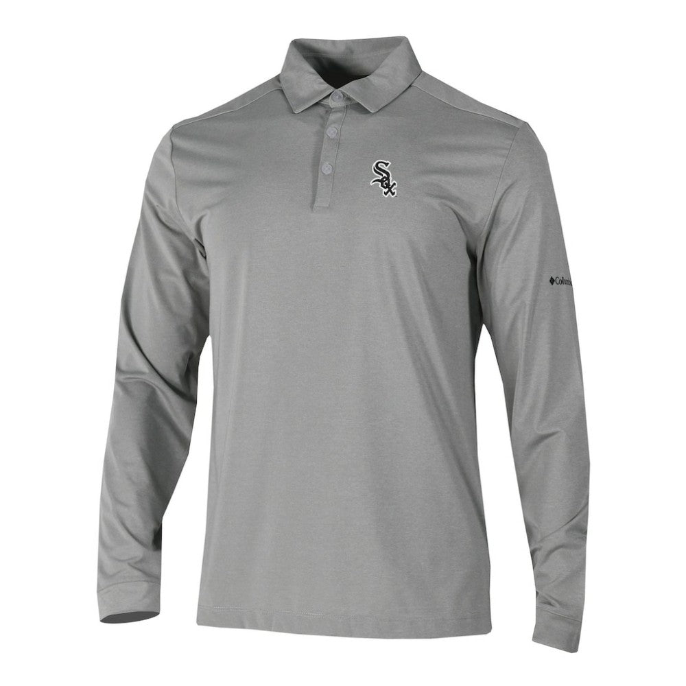 Chicago White Sox Columbia Omni-Wick Pin High Long Sleeve Polo | MLB Discount