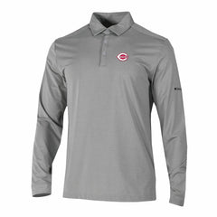 Cincinnati Reds Columbia Omni-Wick Pin High Long Sleeve Polo | MLB For sale