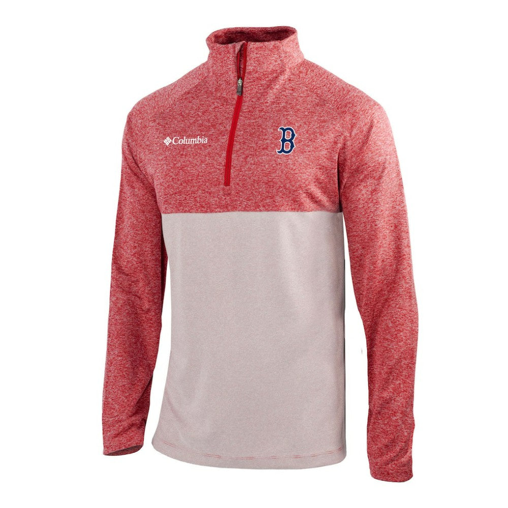 Boston Red Sox Columbia Omni-Wick Raglan Rockin' It Quarter-Zip Pullover | MLB Near me