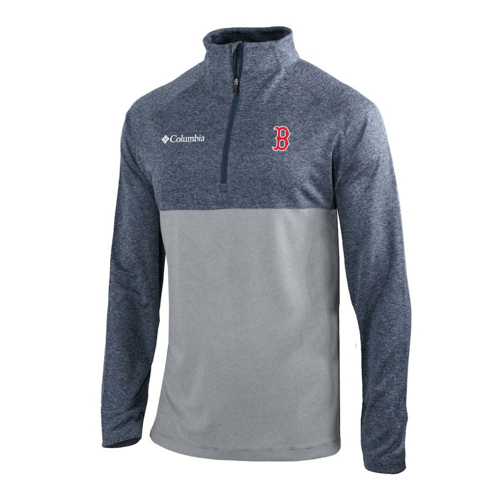Boston Red Sox Columbia Omni-Wick Raglan Rockin' It Quarter-Zip Pullover | MLB On Sale