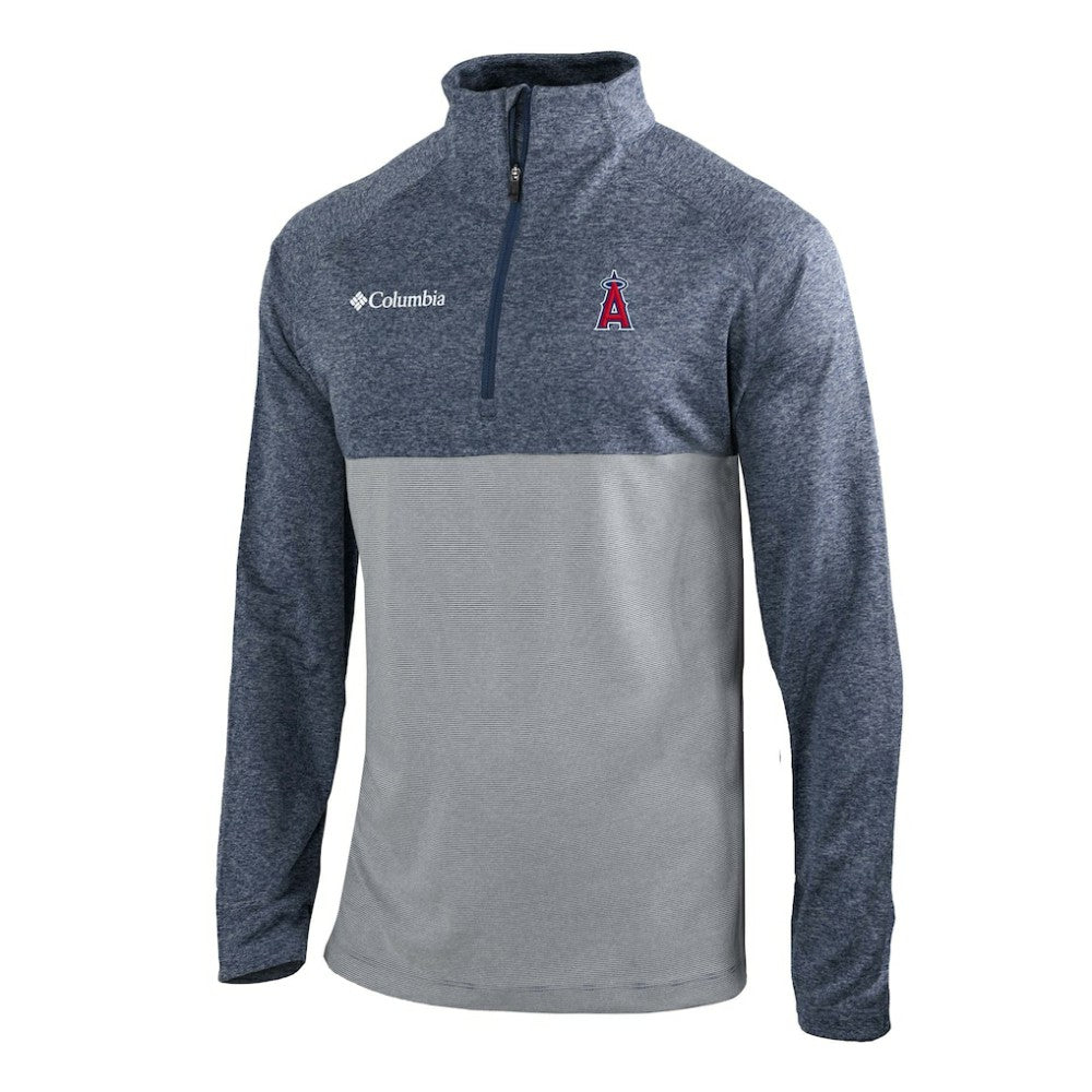 Los Angeles Angels Columbia Omni-Wick Raglan Rockin' It Quarter-Zip Pullover | MLB Outlet