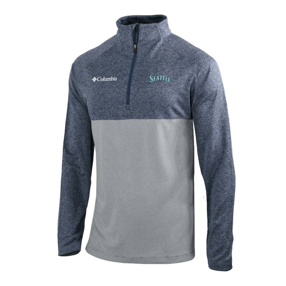 Seattle Mariners Columbia Omni-Wick Raglan Rockin' It Quarter-Zip Pullover | MLB US