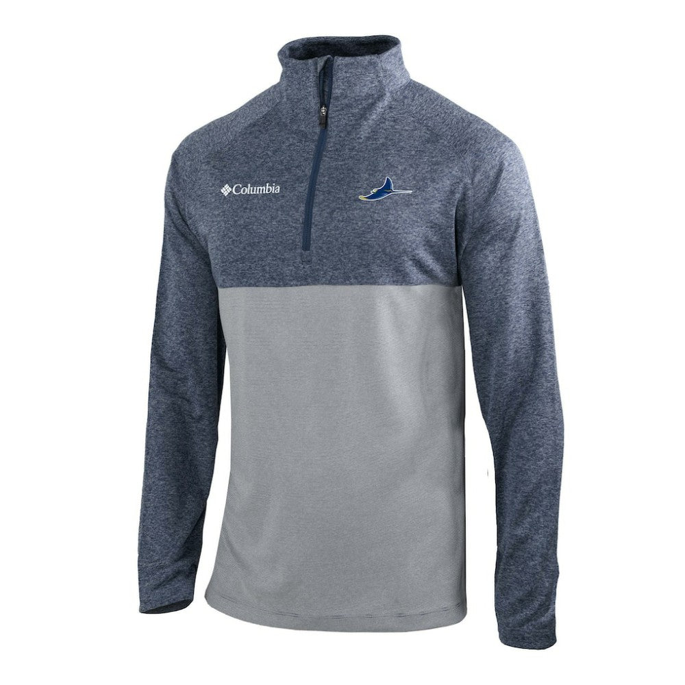 Tampa Bay Rays Columbia Omni-Wick Raglan Rockin' It Quarter-Zip Pullover | MLB Near me