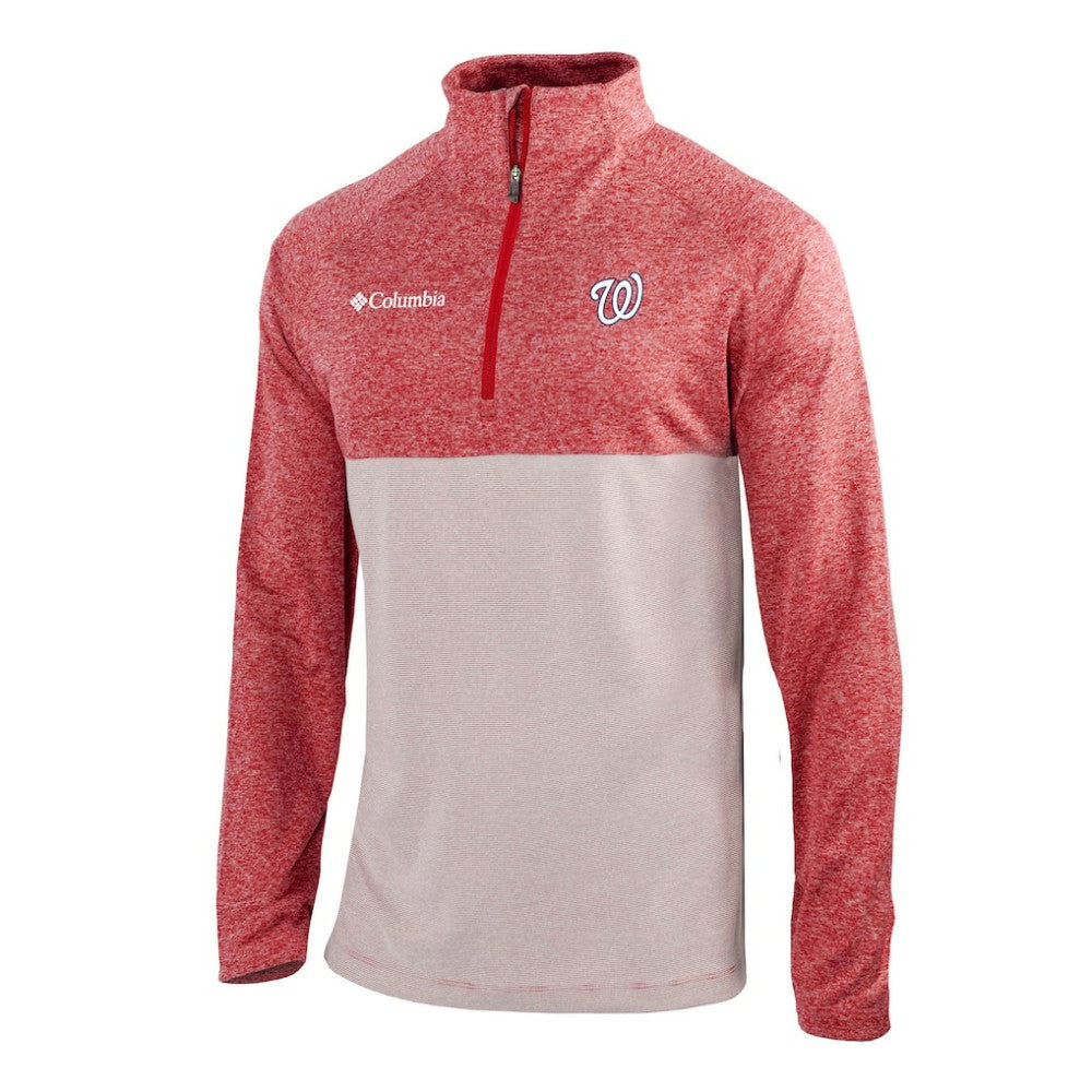 Washington Nationals Columbia Omni-Wick Raglan Rockin' It Quarter-Zip Pullover | MLB Shop