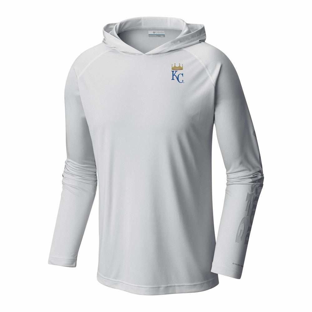 Kansas City Royals Columbia Terminal Tackle Omni-Shade Raglan Pullover Hoodie | MLB Discount
