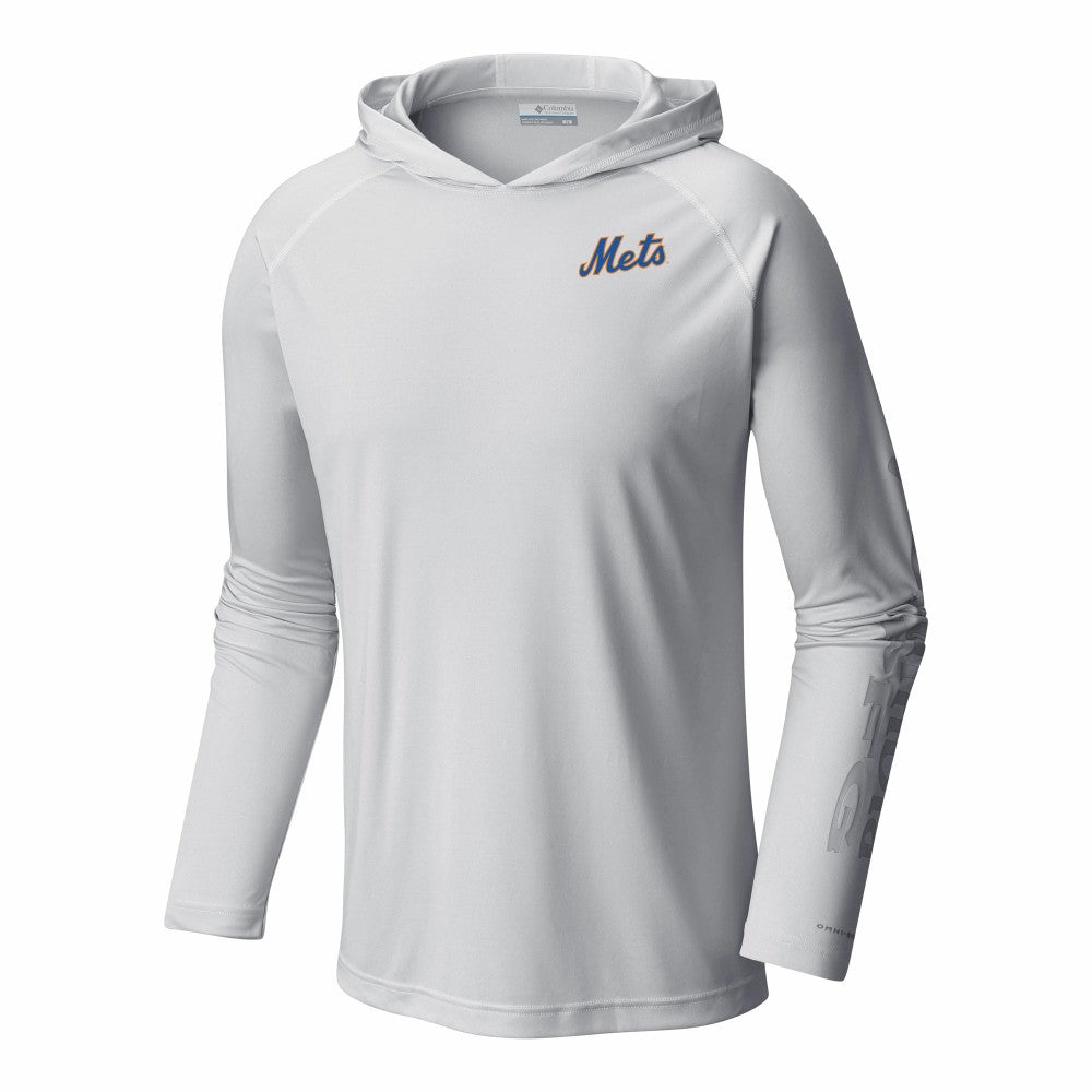New York Mets Columbia Terminal Tackle Omni-Shade Pullover Hoodie | MLB Outlet