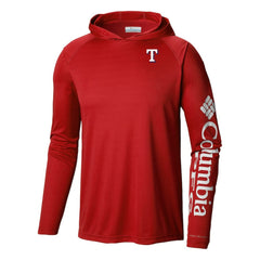 Texas Rangers Columbia Terminal Tackle Omni-Shade Pullover Hoodie | MLB On Sale