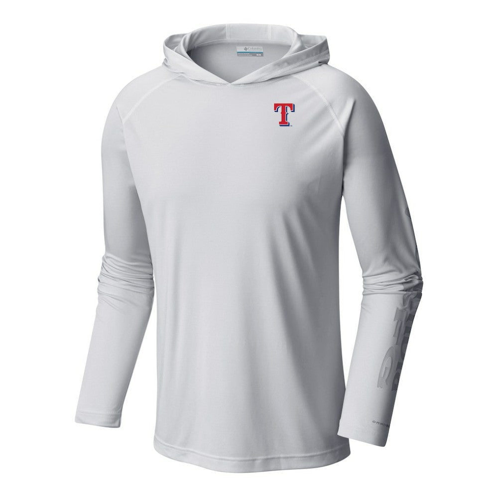 Texas Rangers Columbia Terminal Tackle Omni-Shade Pullover Hoodie | MLB Discount
