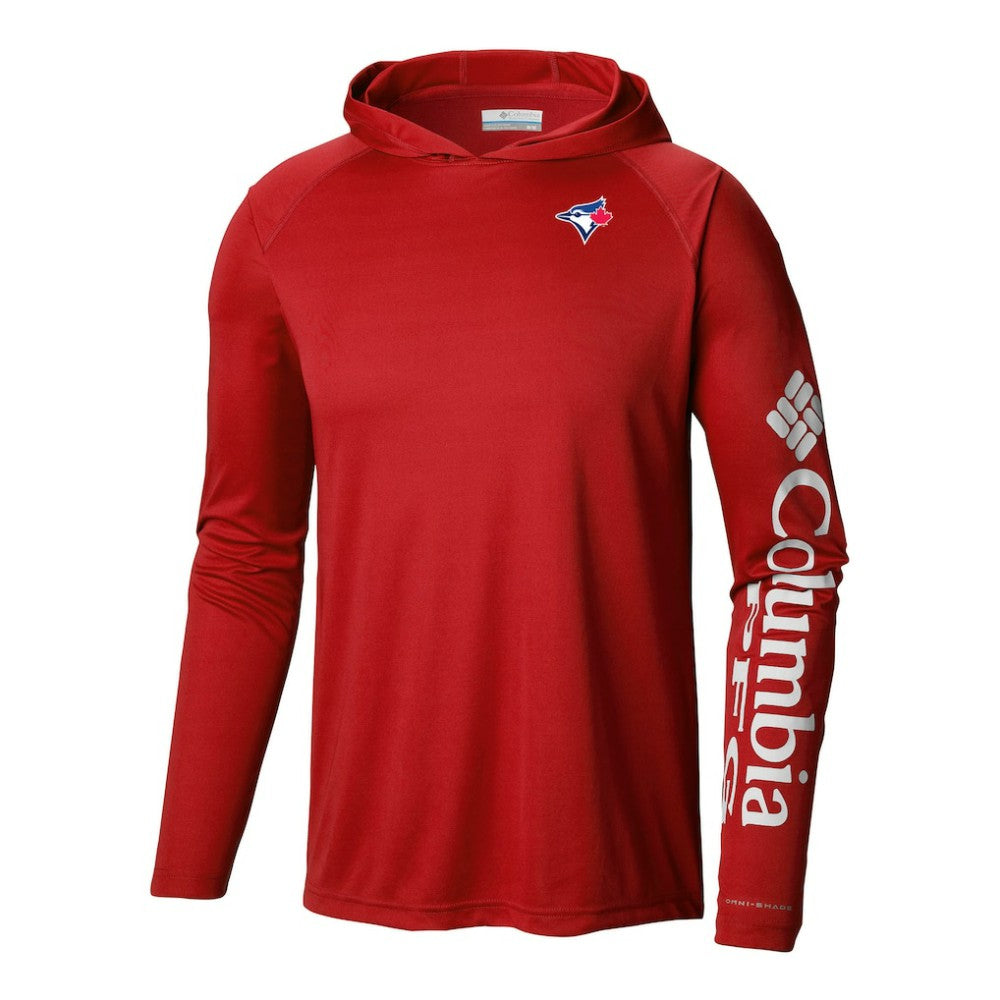Toronto Blue Jays Columbia Terminal Tackle Omni-Shade Pullover Hoodie | MLB US