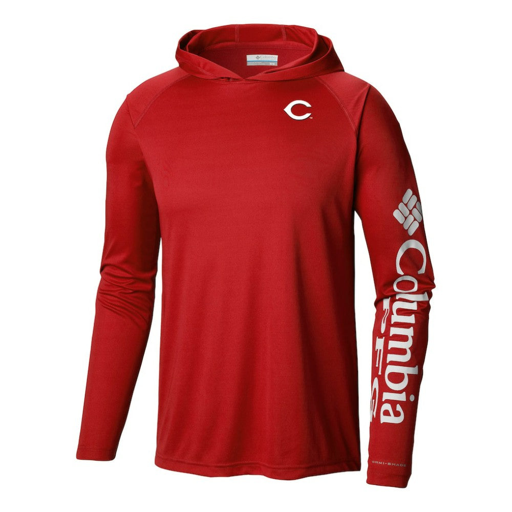 Cincinnati Reds Columbia Terminal Tackle Omni-Shade Pullover Hoodie | MLB Near me