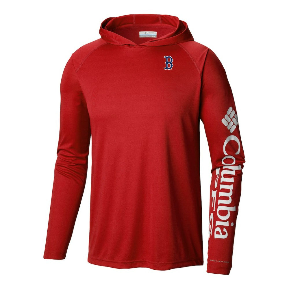 Boston Red Sox Columbia Terminal Tackle Omni-Shade Pullover Hoodie | MLB Outlet
