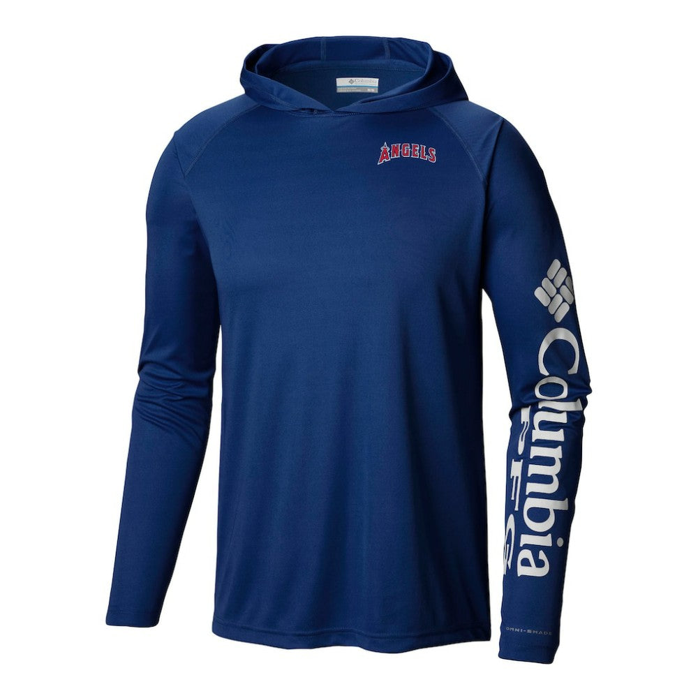 Los Angeles Angels Columbia Terminal Tackle Omni-Shade Pullover Hoodie | MLB Outlet
