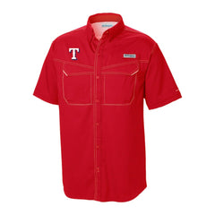 Texas Rangers Columbia Omni-Wick Low Drag Offshore Button-Up Shirt | MLB On Sale
