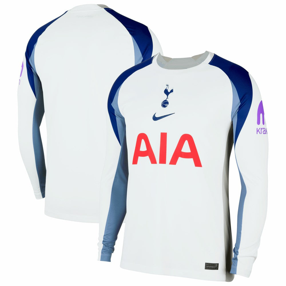 Tottenham Hotspur 2025/26 Home Replica Long Sleeve Jersey White - Nike