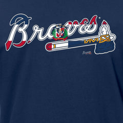 Atlanta Braves New Era Dominican Republic Flag Logo T-Shirt | MLB Sale