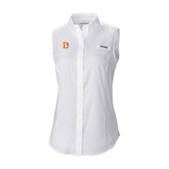 Denver Broncos Columbia Women's Historic Tamiami Omni-Shade Sleeveless Button-Up Shirt