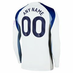 Tottenham Hotspur 2025/26 Home Replica Long Sleeve Custom Jersey White - Nike