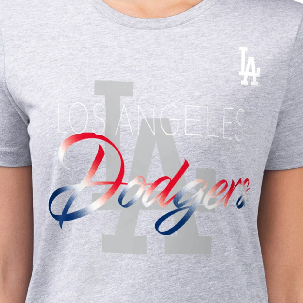 Los Angeles Dodgers G-III 4Her by Carl Banks Women's Super-Slim Fit Lightweight Shadow Logo Graphic T-Shirt | MLB Near me
