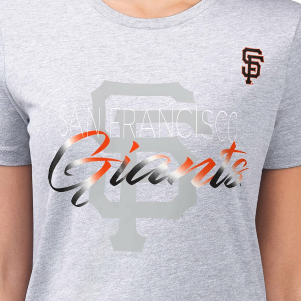San Francisco Giants G-III 4Her by Carl Banks Women's Super-Slim Fit Lightweight Shadow Logo Graphic T-Shirt | MLB US