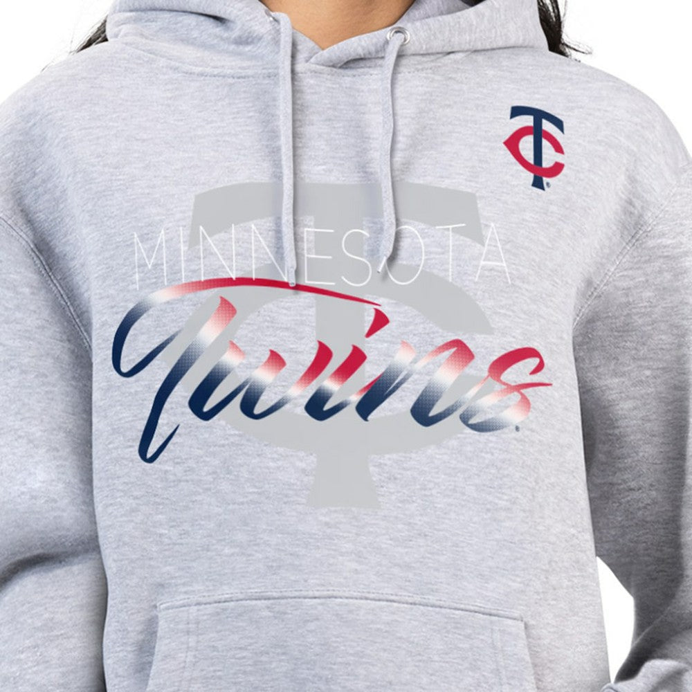 Minnesota Twins G-III 4Her by Carl Banks Women's Shadow Logo Graphic Pullover Hoodie | MLB Discount