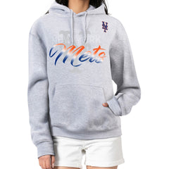 New York Mets G-III 4Her by Carl Banks Women's Shadow Logo Graphic Pullover Hoodie | MLB Outlet