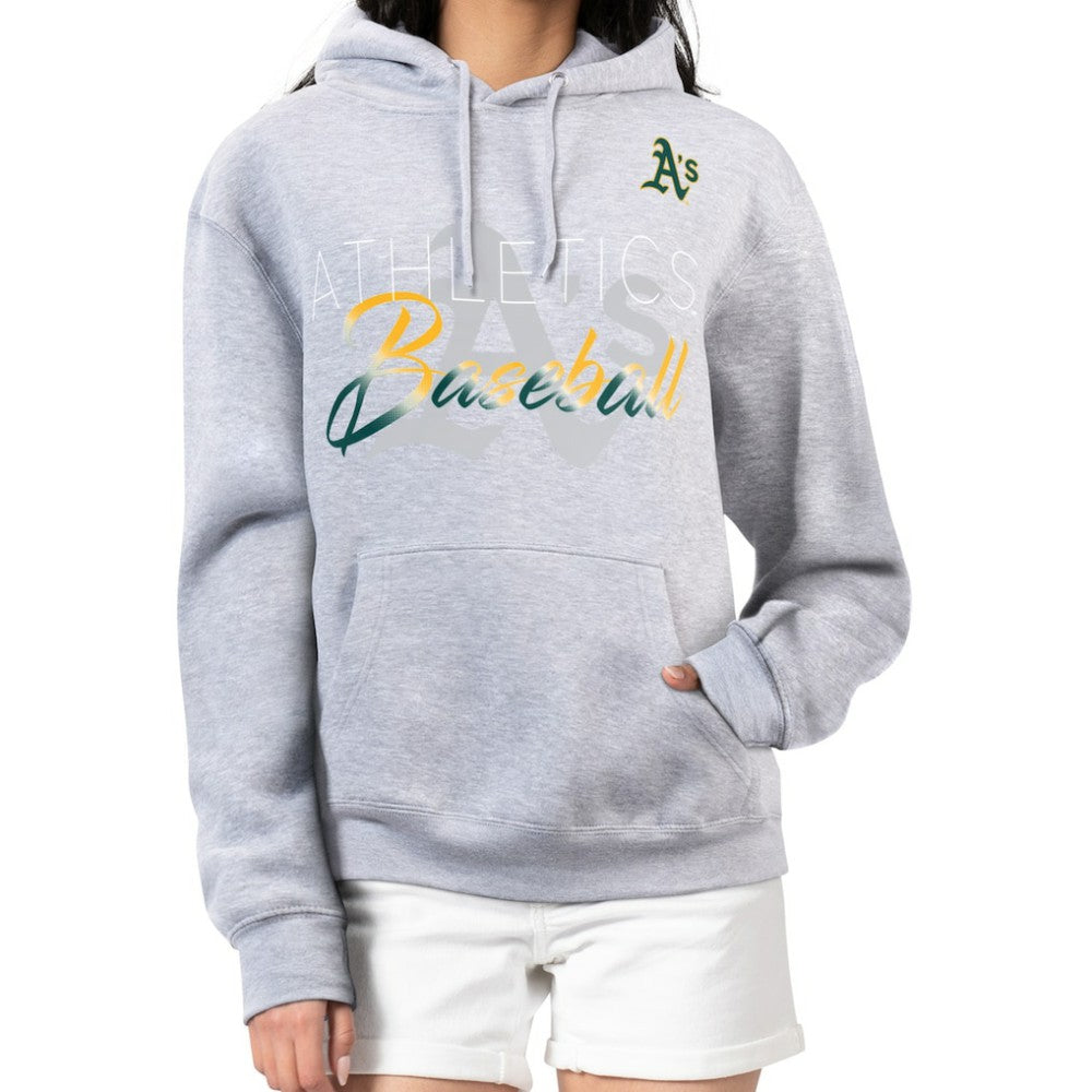 Athletics G-III 4Her by Carl Banks Women's Shadow Logo Graphic Pullover Hoodie | MLB For sale