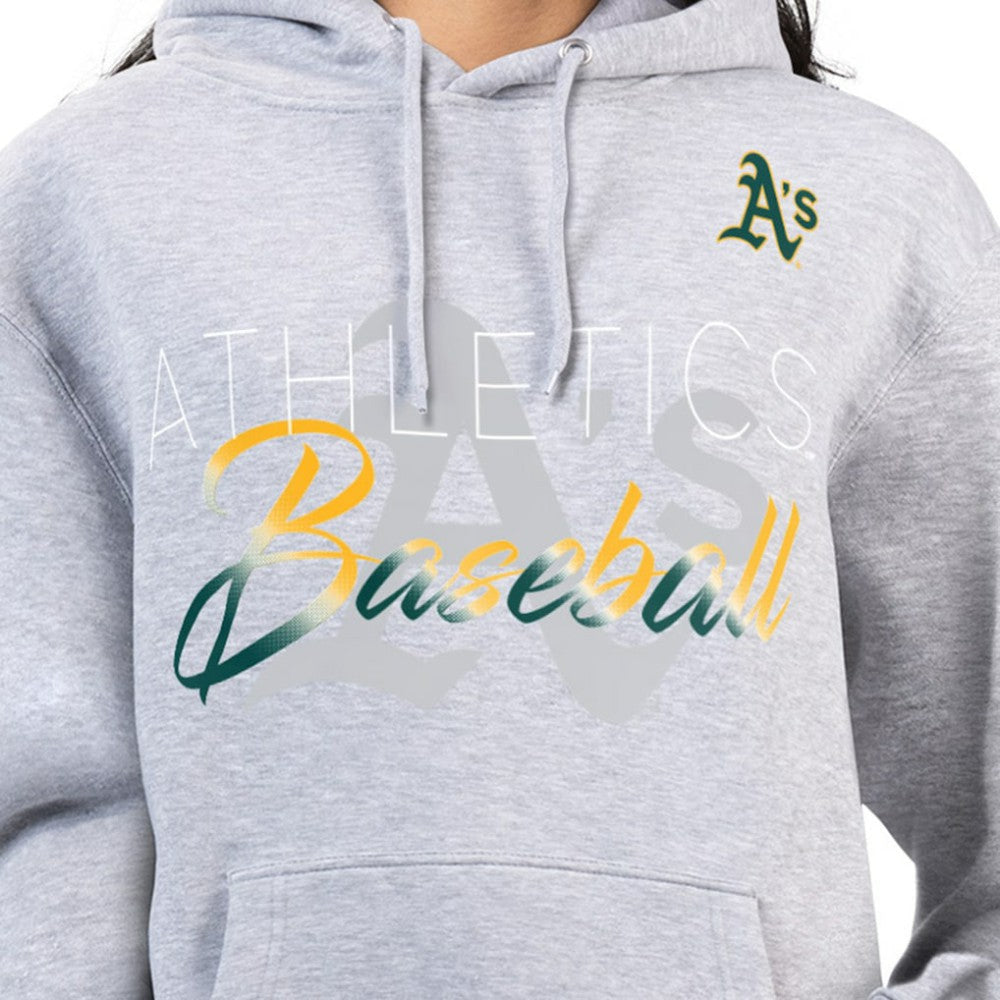 Athletics G-III 4Her by Carl Banks Women's Shadow Logo Graphic Pullover Hoodie | MLB For sale