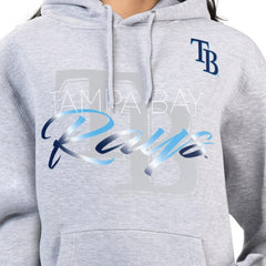 Tampa Bay Rays G-III 4Her by Carl Banks Women's Shadow Logo Graphic Pullover Hoodie | MLB Outlet