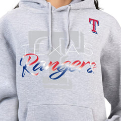 Texas Rangers G-III 4Her by Carl Banks Women's Shadow Logo Graphic Pullover Hoodie | MLB On Sale