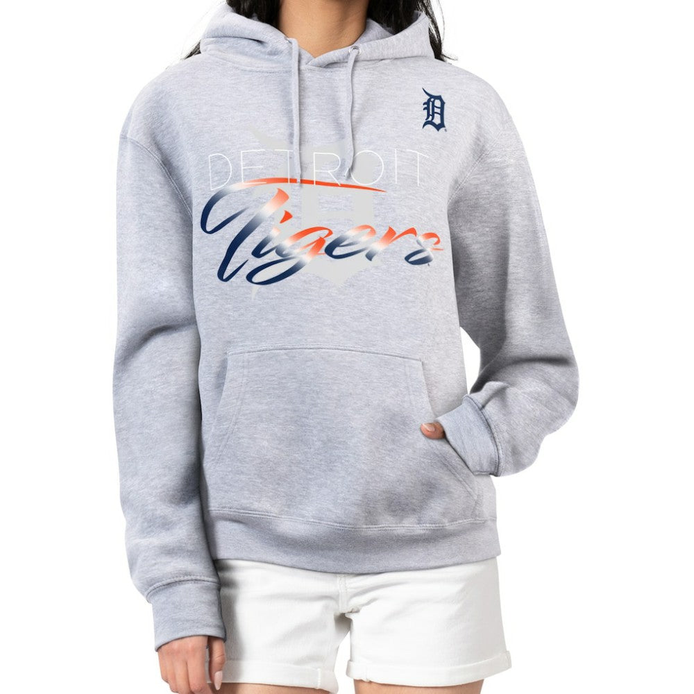Detroit Tigers G-III 4Her by Carl Banks Women's Shadow Logo Graphic Pullover Hoodie | MLB New