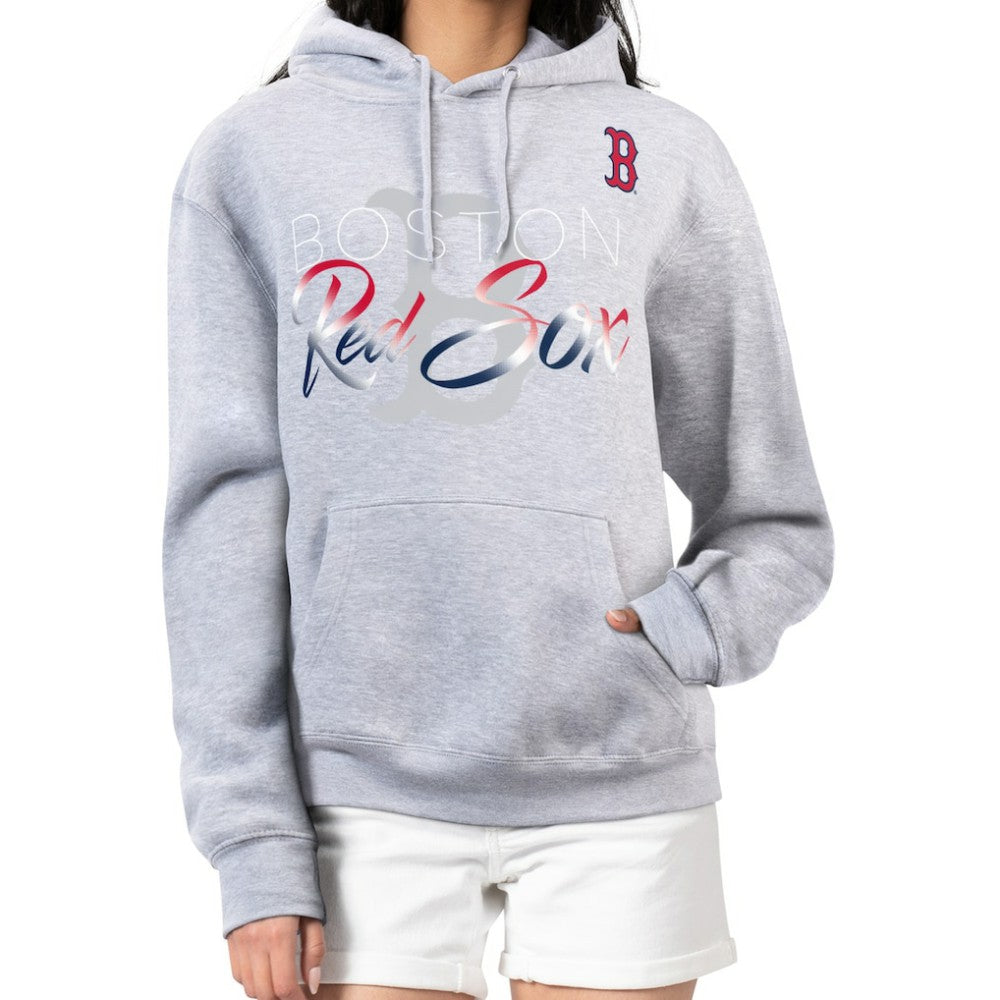 Boston Red Sox G-III 4Her by Carl Banks Women's Shadow Logo Graphic Pullover Hoodie | MLB US