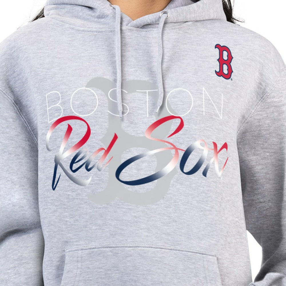Boston Red Sox G-III 4Her by Carl Banks Women's Shadow Logo Graphic Pullover Hoodie | MLB US