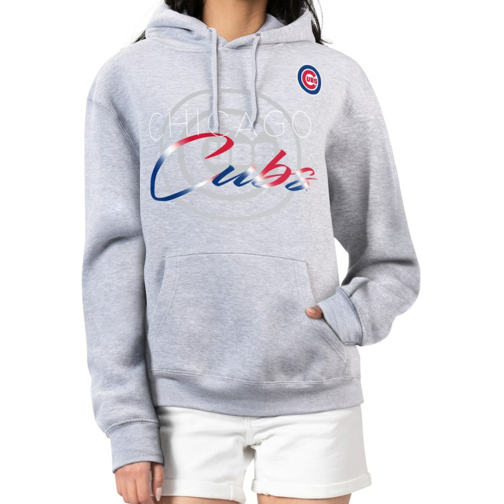 Chicago Cubs G-III 4Her by Carl Banks Women's Shadow Logo Graphic Pullover Hoodie | MLB For sale