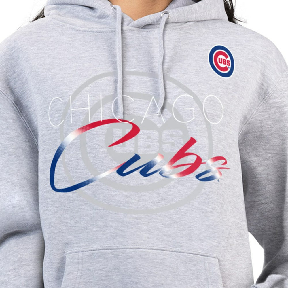Chicago Cubs G-III 4Her by Carl Banks Women's Shadow Logo Graphic Pullover Hoodie | MLB For sale
