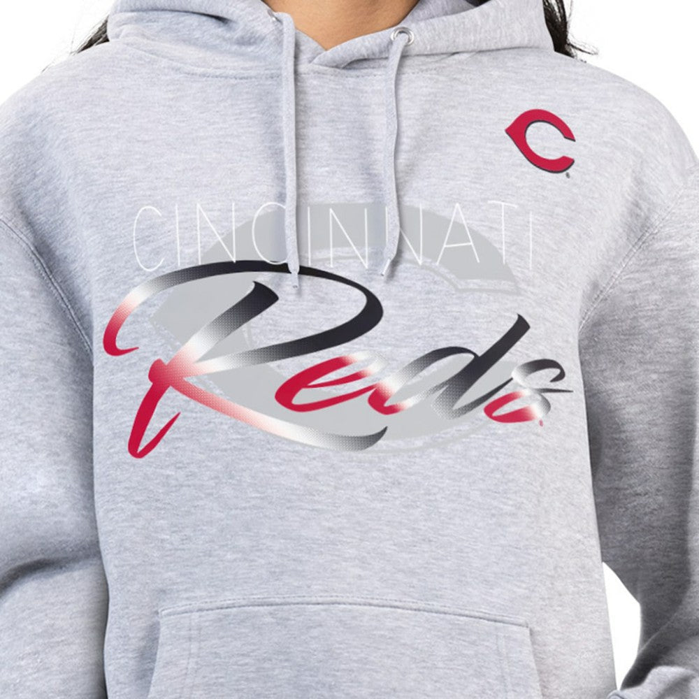 Cincinnati Reds G-III 4Her by Carl Banks Women's Shadow Logo Graphic Pullover Hoodie | MLB Online