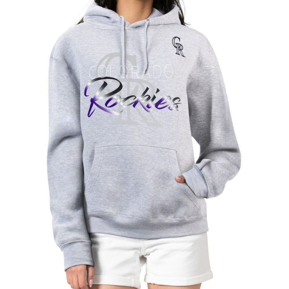 Colorado Rockies G-III 4Her by Carl Banks Women's Shadow Logo Graphic Pullover Hoodie | MLB Shop