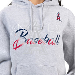 Los Angeles Angels G-III 4Her by Carl Banks Women's Shadow Logo Graphic Pullover Hoodie | MLB New