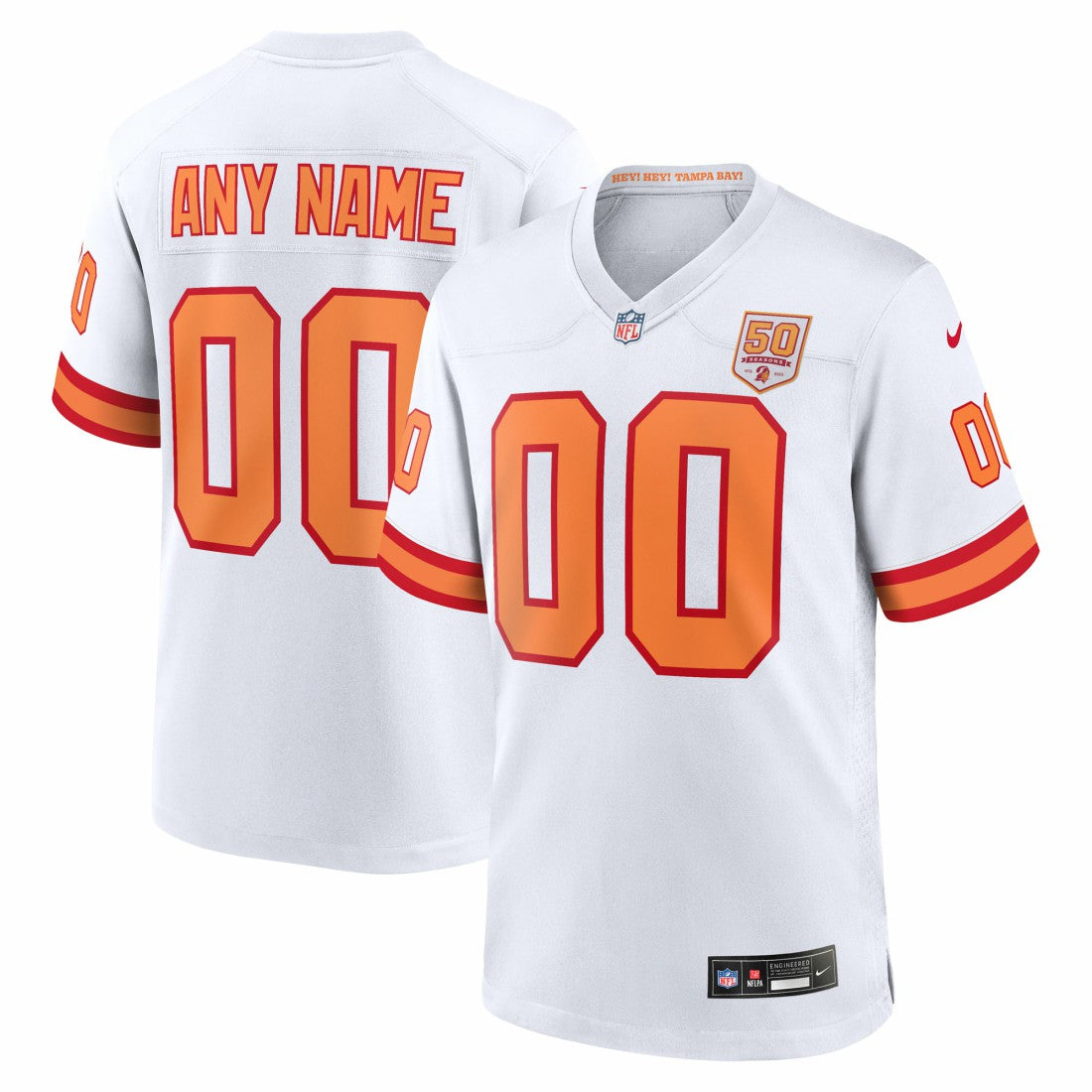 Tampa Bay Buccaneers Nike 76  50th Season Custom Game Jersey